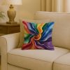 Gay Pride Throw Pillow Machine Washable, Indoor Outdoor Decorative Pillow for Couch, Bed or Patio, 18Hx18W