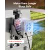 Rotisserie Grill, 38W BBQ Outdoor Pig & Lamb Spit Roaster, Charcoal Spit Roaster with 132 LBS Capacity, Wheels & 4-Level Height, Stainless Steel Rotis