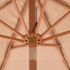 Tiki Umbrella, 9 ft Thatched Patio Umbrella with Tilt, Hawaiian Style Beach Parasol with Durable PP Thatch and 8 Metal Ribs, Grass Pool Umbrellas for