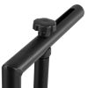 Balcony Hanging Table, 25 x 24 in Folding Balcony Railing Table, Outdoor Balcony Bar Table for Railings, 4-Level Adjustable