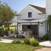 10' x 20' Outdoor Pergola Canopy, Metal Patio Canopy with Drainage Holes for Backyard, Garden, Dark Gray