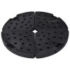 Umbrella Base Black HDPE Plastic Large Heavy Weight Endurance