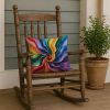 Gay Pride Throw Pillow Machine Washable, Indoor Outdoor Decorative Pillow for Couch, Bed or Patio, 18Hx18W
