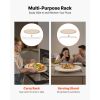 Pizza Stone, 16 in Round Pizza Stone, 0.67" Thick Extra Large Baking-Stone with Rack Stand, 1450 Fahrenheit Heat-Resistant Cooking Stones, for Kitchen