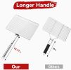 Grill Basket Extra Large,Grill Accessories for Outdoor Grill,Grilling Gifts for Men,Fish Grill Basket, Shrimp Vegetable, Veggie, Barbecue BBQ Rack
