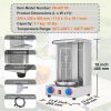 Shawarma Grill Machine, 13 lbs Capacity, Chicken Shawarma Cooker Machine with 2 Burners, Gas Vertical Broiler Gyro Rotisserie Oven Doner Kebab Machine