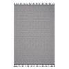 LOOM & LUXE Collection 6X9 White /Geometric Indoor/Outdoor Area Rug