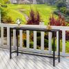 [Replace 15354251]55" Outdoor Bar Table with Adjustable Feet, Rectangle Narrow Counter Height Table