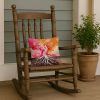 Rooted in Lesbian Pride Throw Pillow Machine Washable, Indoor Outdoor Decorative Pillow for Couch, Bed or Patio, 14Hx14W