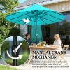 Garden Umbrella, Market Umbrella, Sunshade Umbrella (with Base) Blue