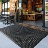 Outdoor Rubber Floor Mats Anti Slip Restaurant Commercial Kitchen Mat Rubber Drainage Mat 60 x 35 Heavy Duty Door Mat for Garage Garden Indoor Outside