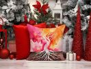 Rooted in Lesbian Pride Throw Pillow Machine Washable, Indoor Outdoor Decorative Pillow for Couch, Bed or Patio, 18Hx18W