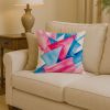 Trans and Proud Pride Throw Pillow Machine Washable, Indoor Outdoor Decorative Pillow for Couch, Bed or Patio, 14Hx14W