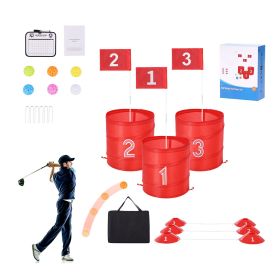 Backyard Golf Game, 3 Hole Golf Course, Golf Game Practice Games, Golf Chipping Game for Family, Adults and Kids