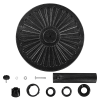 30 lb Heavy Duty Iron Patio Umbrella Base 18" for Outdoor, Black