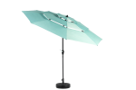 Aluminium 10ft 3 Tier Auto-tilt Umbrella ,Outdoor Patio Umbrella - Market Table Pool Deck Umbrella (Base Not Included) - ( Light green )