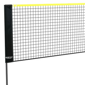 Badminton Net, Height Adjustable Volleyball Net, 20ft Wide Foldable Pickleball Net, Portable Tennis Net Set with Poles, Stand, Bag, Rackets