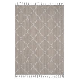 4X6 Ivory /Trellis Indoor/Outdoor Area Rug