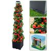 2-Pack 44.8" Self-Watering Tomato Planter with Trellis  Heavy-Duty Indoor & Outdoor Raised Garden Box, Built-in Trapezoid Climbing Grid for Tomatoes,
