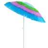 6 FT Tiki Thatched Patio Beach Umbrella with Push Button Tilt Carrying Bag
