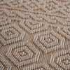 4X6 Mocha /Geometric Indoor/Outdoor Area Rug