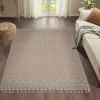 4X6 Mocha /Geometric Indoor/Outdoor Area Rug