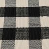 24" x 36" Black White Outdoor Layering Rug