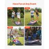 Cornhole Set, 3x2 ft Corn Hole Game Boards, MDF Wood Portable Toss Board, Indoor and Outdoor Cornhole Play for Adults, Include 8 Bean Bags and Carryin