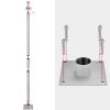 8ft Sun Sail Pole Post Silver