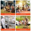 Flat Top Grill Accessory Tool for Outdoor BBQ Teppanyaki