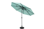 Aluminium 10ft 3 Tier Auto-tilt Umbrella ,Outdoor Patio Umbrella - Market Table Pool Deck Umbrella (Base Not Included) - ( Light green )