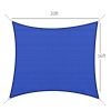 16' x 20' Sun Shade Sail Canopy Outdoor Shade Sail Cloth for Patio Deck Yard with D-Rings and Rope Included, Blue