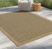 Earth GC_NTL1005 Jute/Mocha 7 ft. 10 in. x 10 ft. 3 in. Indoor/Outdoor Area Rug