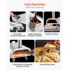 Dual Fuel Pizza Oven Outdoor, 12 Inch Wood Fire & Propane Gas Pizza Oven, Pellet & Propane Pizza-Maker with Thermometer, Stainless Steel Pizza-Cook fo