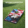 Cornhole Set, 3x2 ft Corn Hole Game Boards, MDF Wood Portable Toss Board, Indoor and Outdoor Cornhole Play for Adults, Include 8 Bean Bags and Carryin
