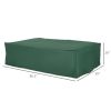 97" x 65" x 26" Heavy Duty Outdoor Sectional Sofa Cover, Waterproof Patio Furniture Cover for Weather Protection, Dark Green