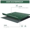 97" x 65" x 26" Heavy Duty Outdoor Sectional Sofa Cover, Waterproof Patio Furniture Cover for Weather Protection, Dark Green
