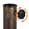 30 lbs Bronze Round Resin and Iron Patio Umbrella Base with Water Resistant