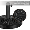 30 lb Heavy Duty Iron Patio Umbrella Base 18" for Outdoor, Black