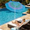 6 FT Tiki Thatched Patio Beach Umbrella with Push Button Tilt Carrying Bag