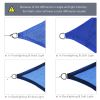 16' x 20' Sun Shade Sail Canopy Outdoor Shade Sail Cloth for Patio Deck Yard with D-Rings and Rope Included, Blue