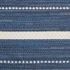 6' x 9' Navy Cream Scallop Outdoor Rug