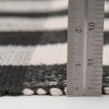 24" x 36" Black White Outdoor Layering Rug