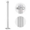 8ft Sun Sail Pole Post Silver