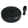 14 Inch Fillable OPP Resin Umbrella Base Black