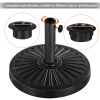 30 lb Heavy Duty Iron Patio Umbrella Base 18" for Outdoor, Black