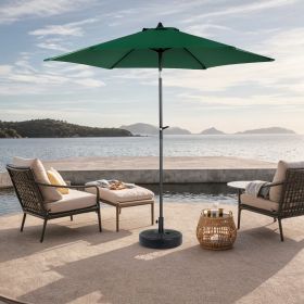 9FT Outdoor Patio Umbrella,Outdoor Table Umbrella with 6 Sturdy Ribs, Push Button Tilt and Crank,Yard Umbrella, Market Umbrella for Deck, Backyard (Pack Size: 1 Pack)