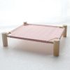 Cat & Dog Hammock Bed “ Wooden Elevated Pet Cot with Breathable Mesh “ Raised Cat Bed for Small Pets