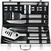 22PCS Heavy Duty BBQ Grill Accessories Set, Non-Slip Grill Tools for Outdoor Grill Set Stainless Steel Grill Utensils Set