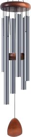 Large Aluminium Wind Chimes 37 Inches to Create a Zen Atmosphere Suitable for Outdoor, Garden (Color: Blue Grey)